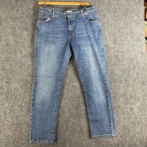 Levis Jeans Womens 16 S Mid Rise Skinny Medium Wash Cotton Stretch Pockets